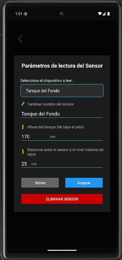 Configurá cada uno de tus sensores individualmente